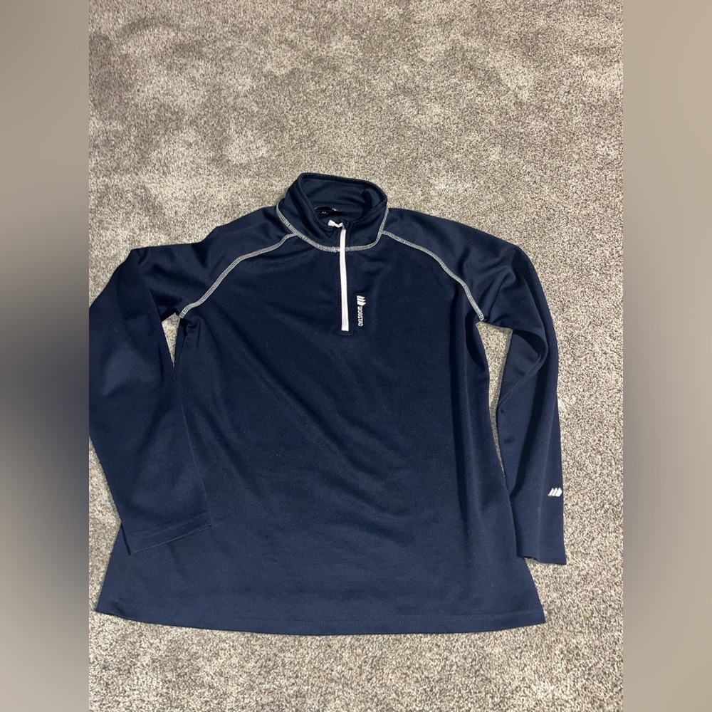 Women’s large (42) Skogstad base layer ski top navy euc